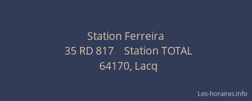 Station Ferreira