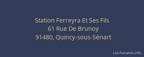 Station Ferreyra Et Ses Fils