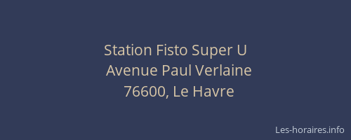 Station Fisto Super U