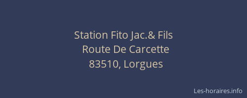 Station Fito Jac.& Fils
