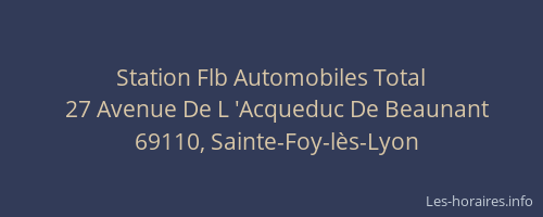 Station Flb Automobiles Total