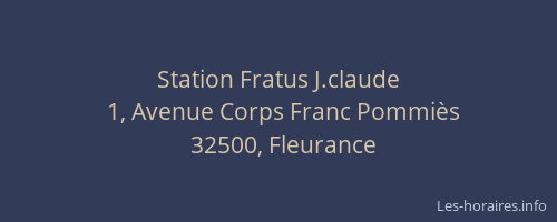 Station Fratus J.claude