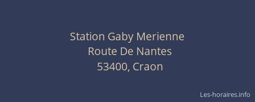 Station Gaby Merienne