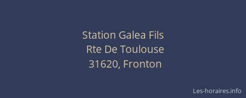 Station Galea Fils