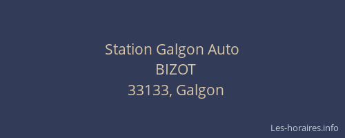 Station Galgon Auto