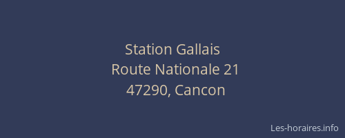 Station Gallais