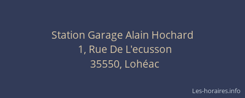 Station Garage Alain Hochard