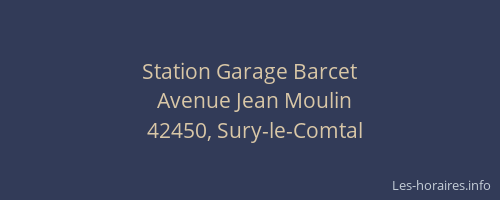 Station Garage Barcet