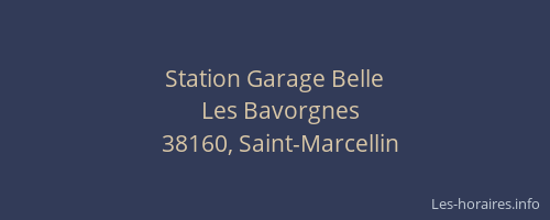 Station Garage Belle