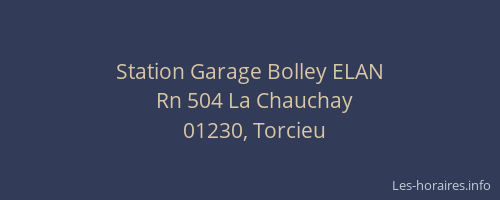Station Garage Bolley ELAN
