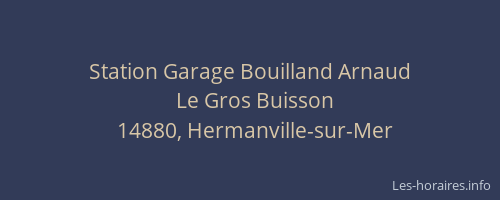 Station Garage Bouilland Arnaud