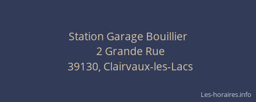 Station Garage Bouillier