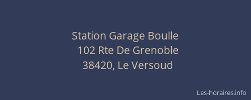 Station Garage Boulle