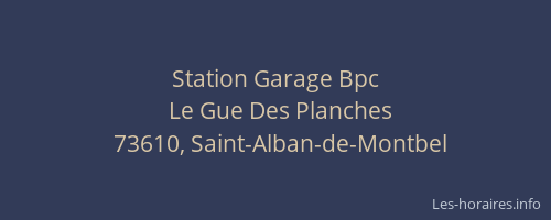 Station Garage Bpc