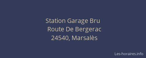 Station Garage Bru