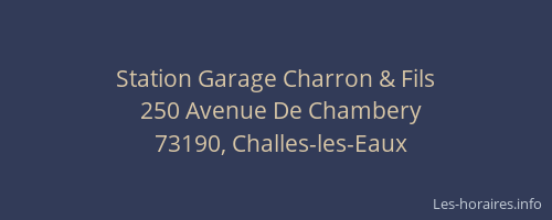 Station Garage Charron & Fils