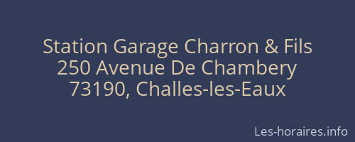 Station Garage Charron & Fils