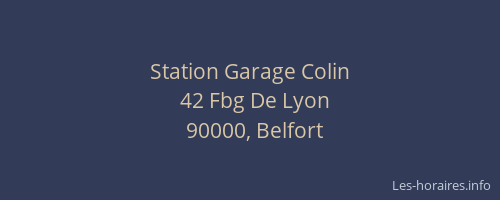 Station Garage Colin
