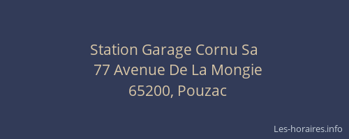 Station Garage Cornu Sa