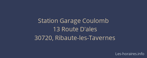 Station Garage Coulomb