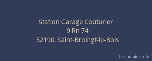 Station Garage Couturier