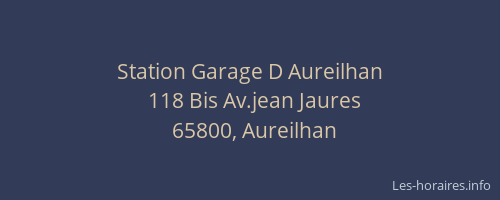 Station Garage D Aureilhan