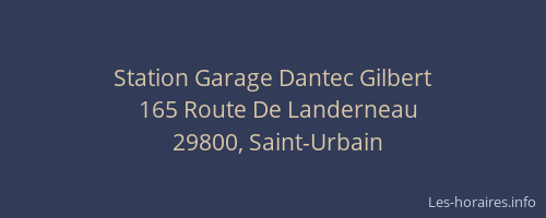 Station Garage Dantec Gilbert