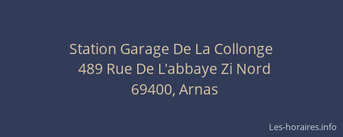 Station Garage De La Collonge