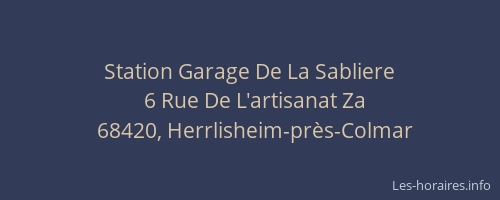 Station Garage De La Sabliere