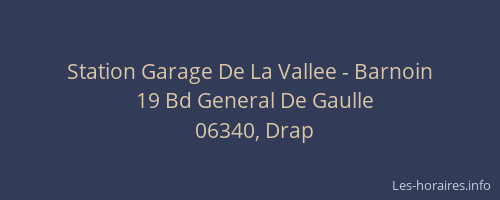 Station Garage De La Vallee - Barnoin