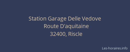 Station Garage Delle Vedove