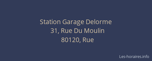 Station Garage Delorme