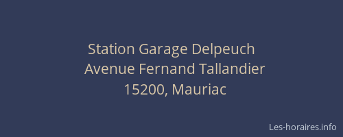 Station Garage Delpeuch