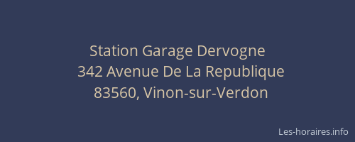 Station Garage Dervogne
