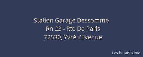 Station Garage Dessomme