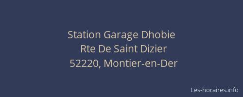 Station Garage Dhobie