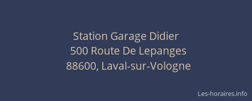 Station Garage Didier