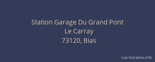Station Garage Du Grand Pont