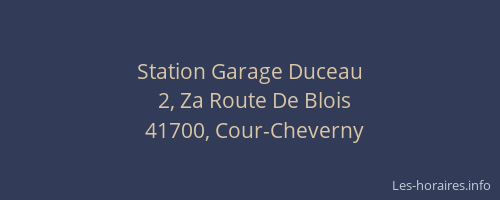 Station Garage Duceau