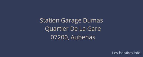 Station Garage Dumas