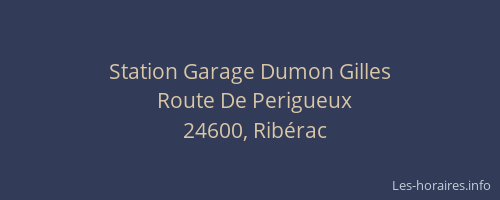 Station Garage Dumon Gilles