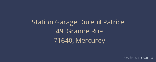 Station Garage Dureuil Patrice