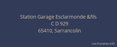 Station Garage Esclarmonde &fils