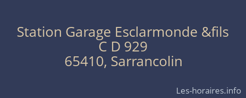 Station Garage Esclarmonde &fils