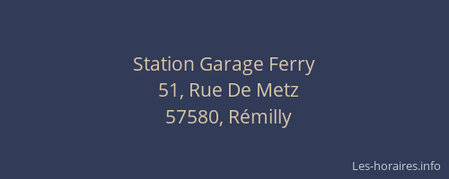 Station Garage Ferry