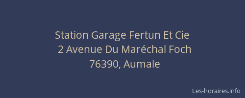 Station Garage Fertun Et Cie