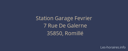 Station Garage Fevrier