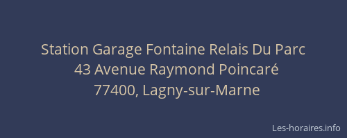 Station Garage Fontaine Relais Du Parc