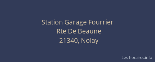 Station Garage Fourrier
