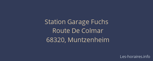 Station Garage Fuchs